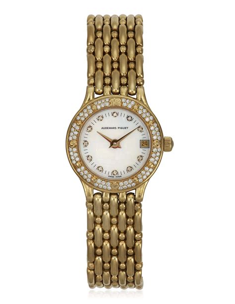 audemars piguet womens diamond watch|audemars piguet diamond bezel.